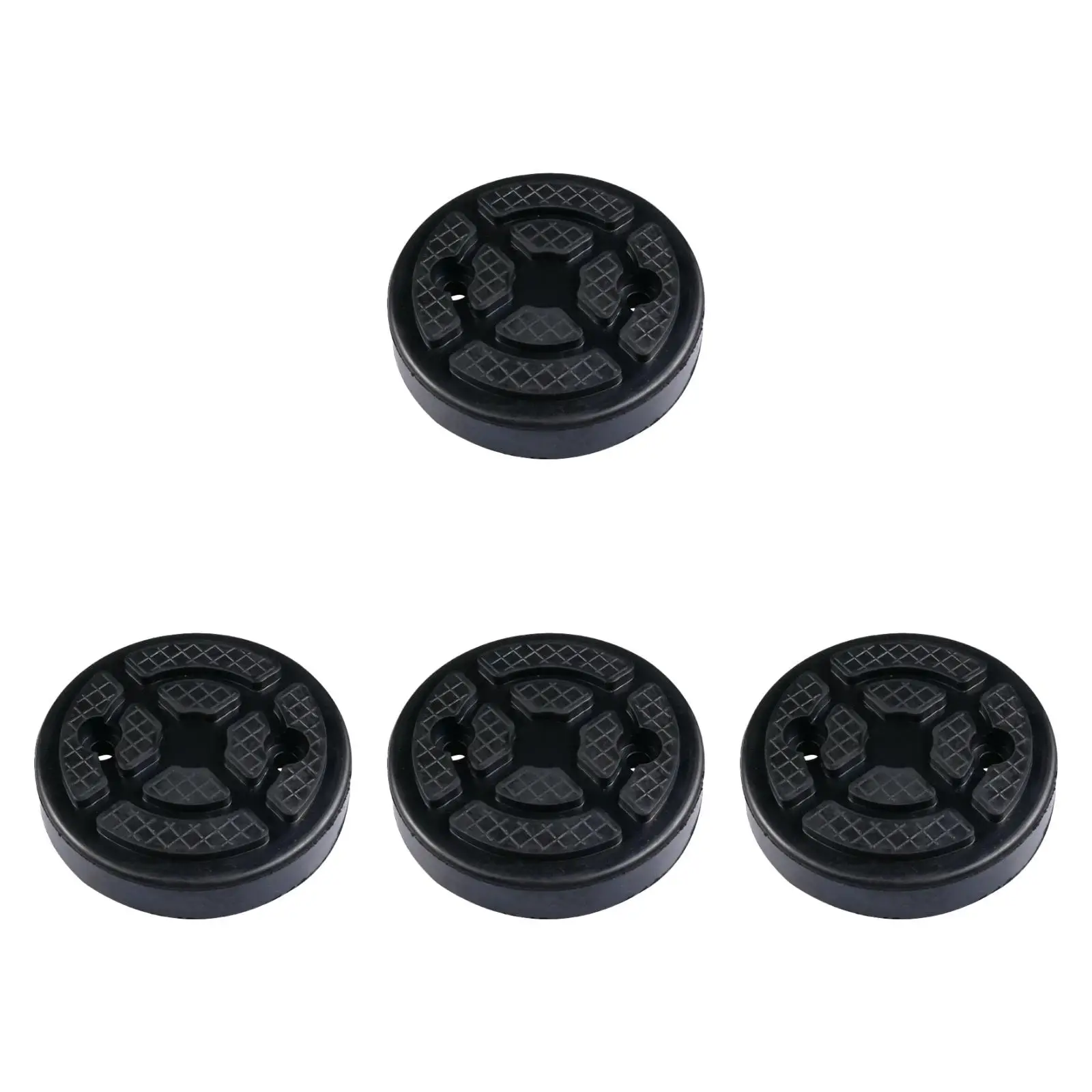 

4Pcs Generic Car Jack Pads Lifting Blocks Black Inner Wire Rubber Pad for