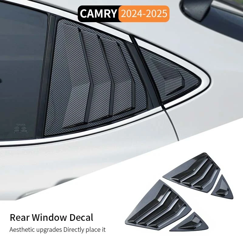 

For Toyota Camry LE XLE SE XSE 2024-2025 Car Rear Triangular Blinds Modified Window Air Outlet Body Exterior Interior Modified