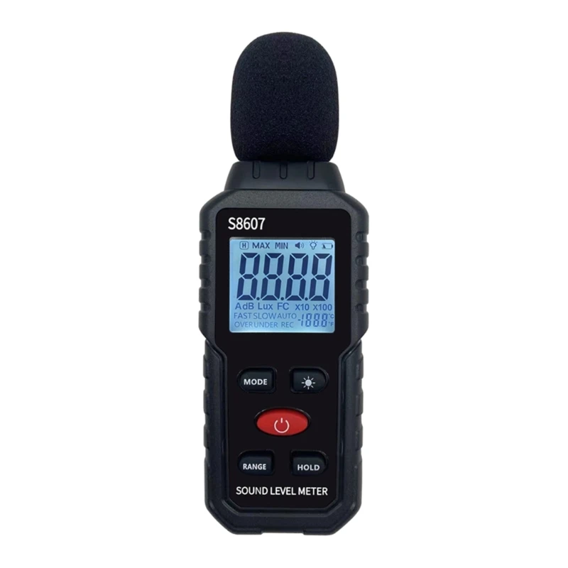 Digital Decibels Noise Meter Sound Level Meter Datas Connection 30-130dB Test