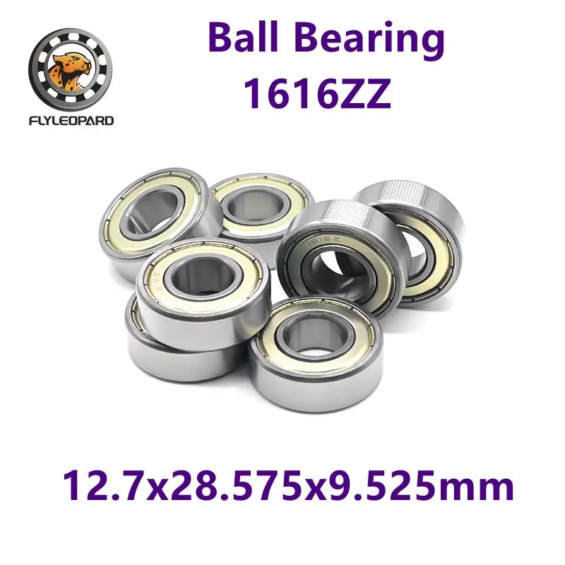 

5PCS 1616ZZ 12.7x28.575x9.525 mm Miniature Bearing ABEC-7 inch Size Ball Bearings Heavy Duty for Power Tools Gearboxes