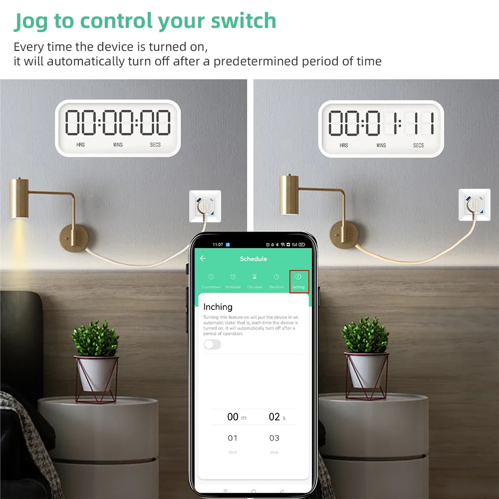 Enchufe de pared inteligente con Wifi para el hogar, enchufe tipo C con función de programación y Control por voz, funciona con Alexa y Google Home,