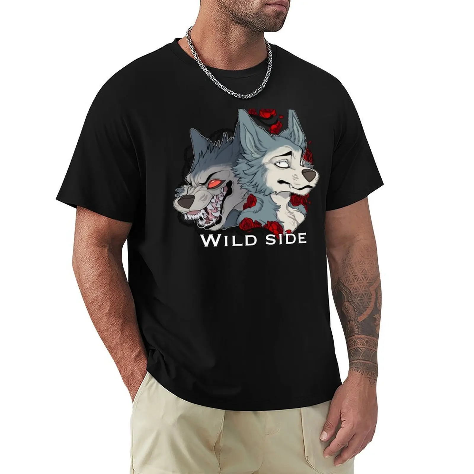 

Beastars wild side T-Shirt All Match Print Short Sleeve Top