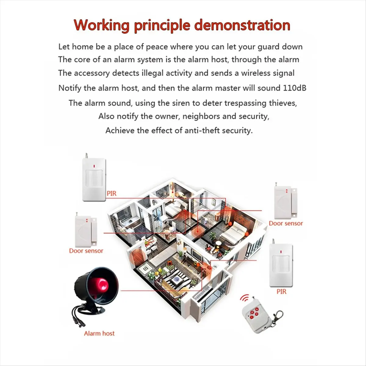 433mhz-wireless-siren-alarm-system-for-home-security-burglar-alarm-with-infrared-sensors-long-range-eu-plug