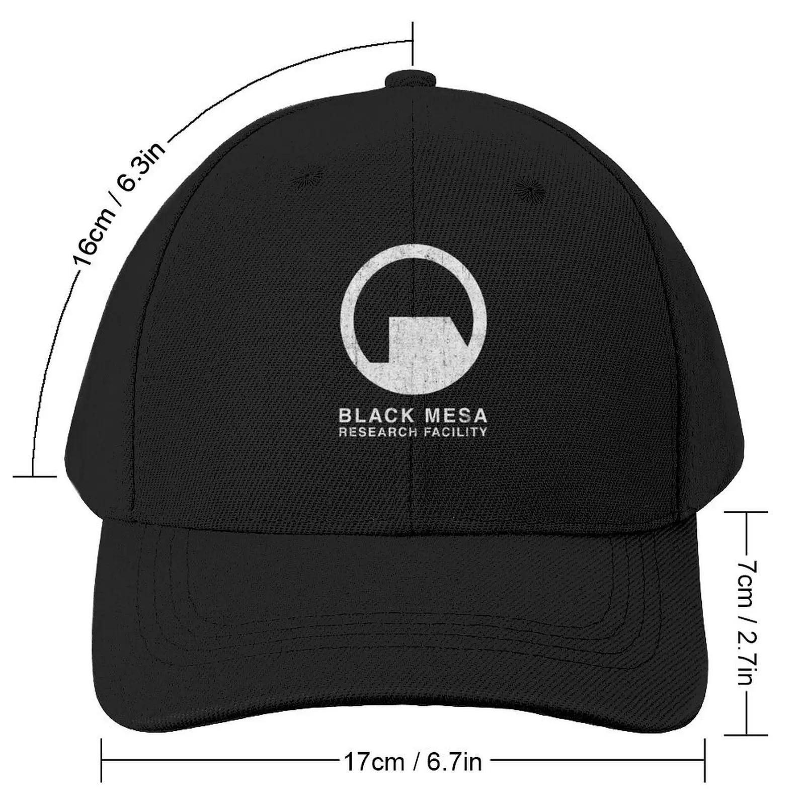 Black Mesa Research Facility (Chest Pocket) Baseball Cap Rave Beach Bag derby hat Luxury Cap Men's Hats Women's