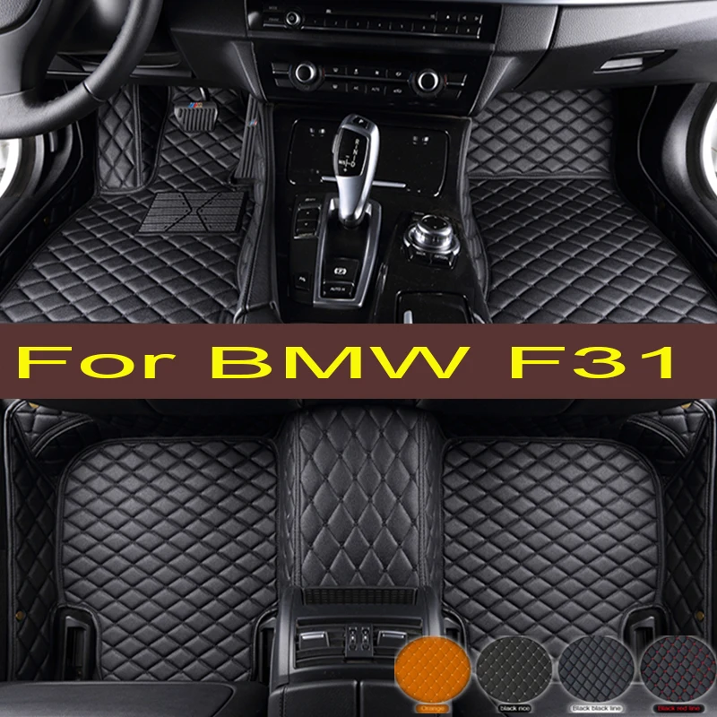 

Artificial Leather Custom Car Floor Mats for BMW F31 Touring 3 Series 2011-2019 Year Interior Details Car trunk mat Carpet