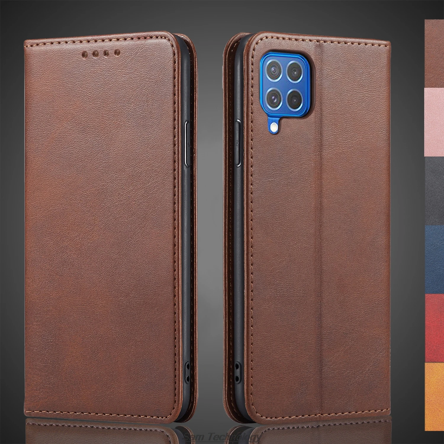 Magnetic attraction Leather Case for Samsung Galaxy M62 SM-M625F/DS Holster Flip Cover Case Wallet Phone Bags Fundas Coque