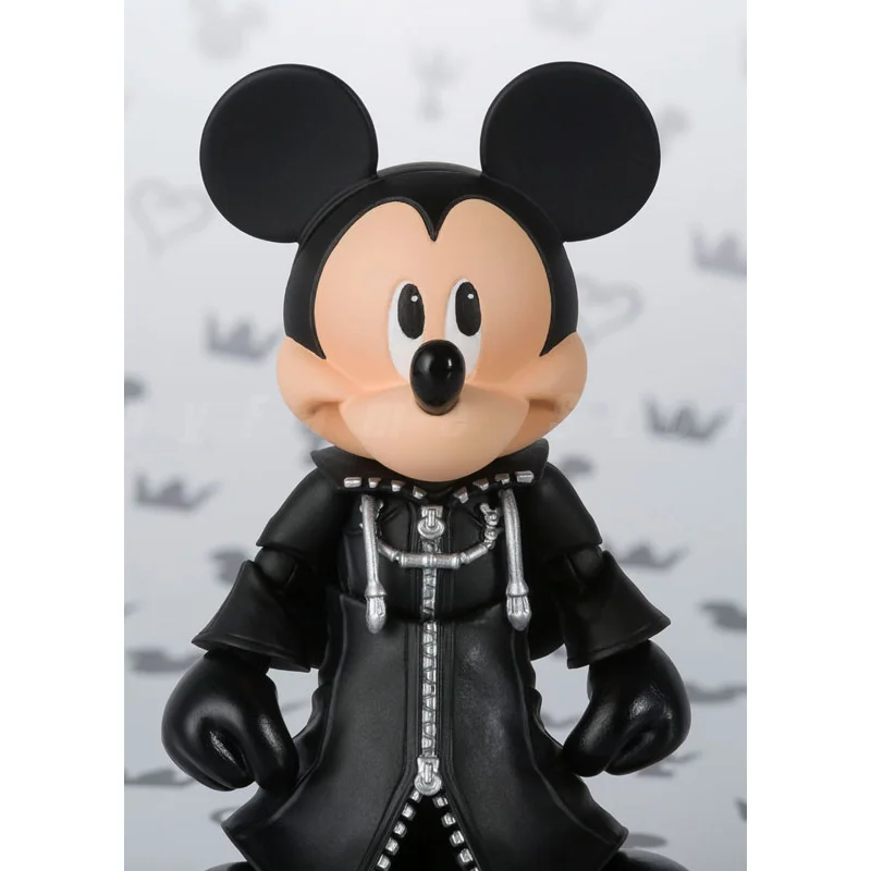En stock: Figuras de acción de anime originales de la colección Bandai S.H. Figuarts SHF Rey Mickey KINGDOM HEARTS II