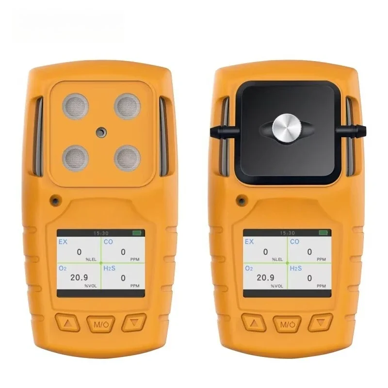 4 in 1  H2S CO O2 EX Toxic Gas Detector CO2 Formaldehyde Monitor Industry Gas Analyzer