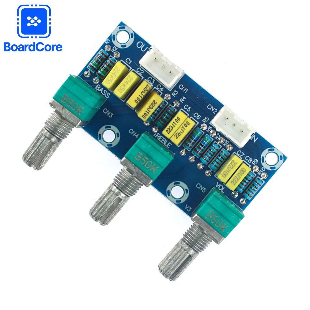 1 шт. XH-M802 двухканальная плата пассивного тона Hi-Fi аудио предусилитель модуль платы для регулировки басов/релирования, предусилитель для усилителя