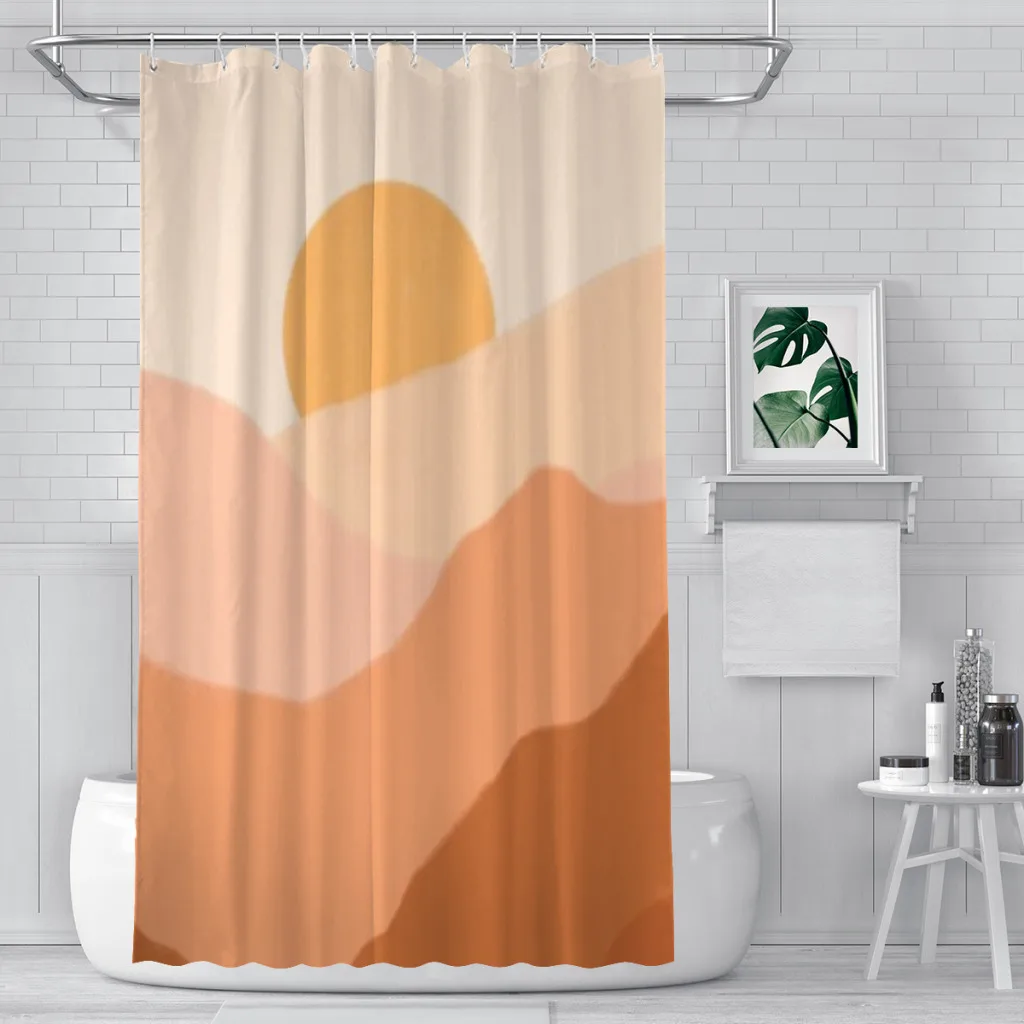 Warm Sunset Shower Curtain  Bathroom Decoration Shower Curtain Birthday Gift