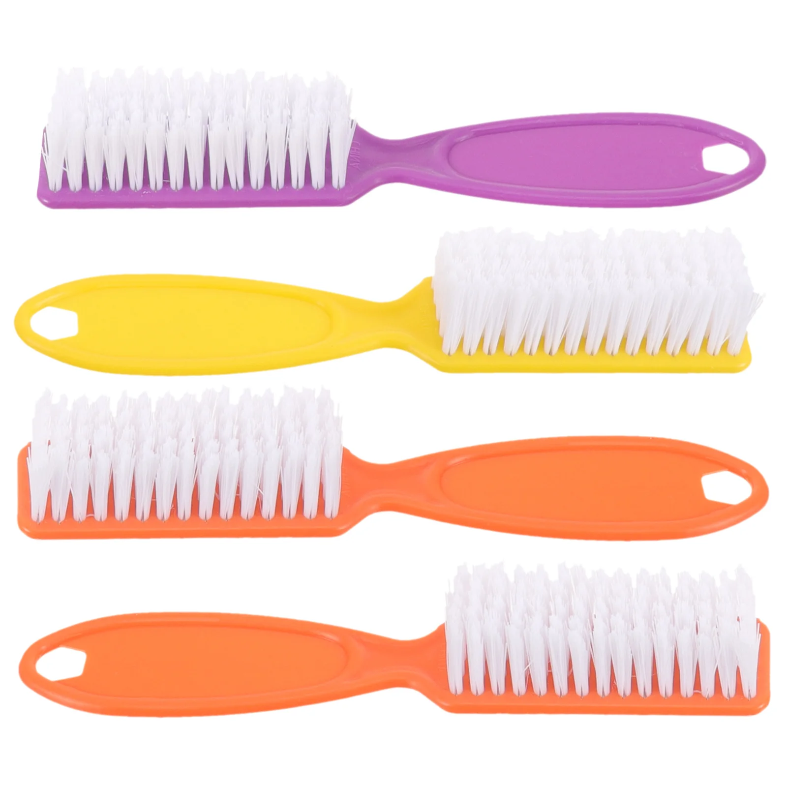 

4Pcs Nail Brush for Cleaning Long Handle Sturdy Nail Scrubbing Brush Compact Size Easy to Carry Ideal for Personal and Salon Use