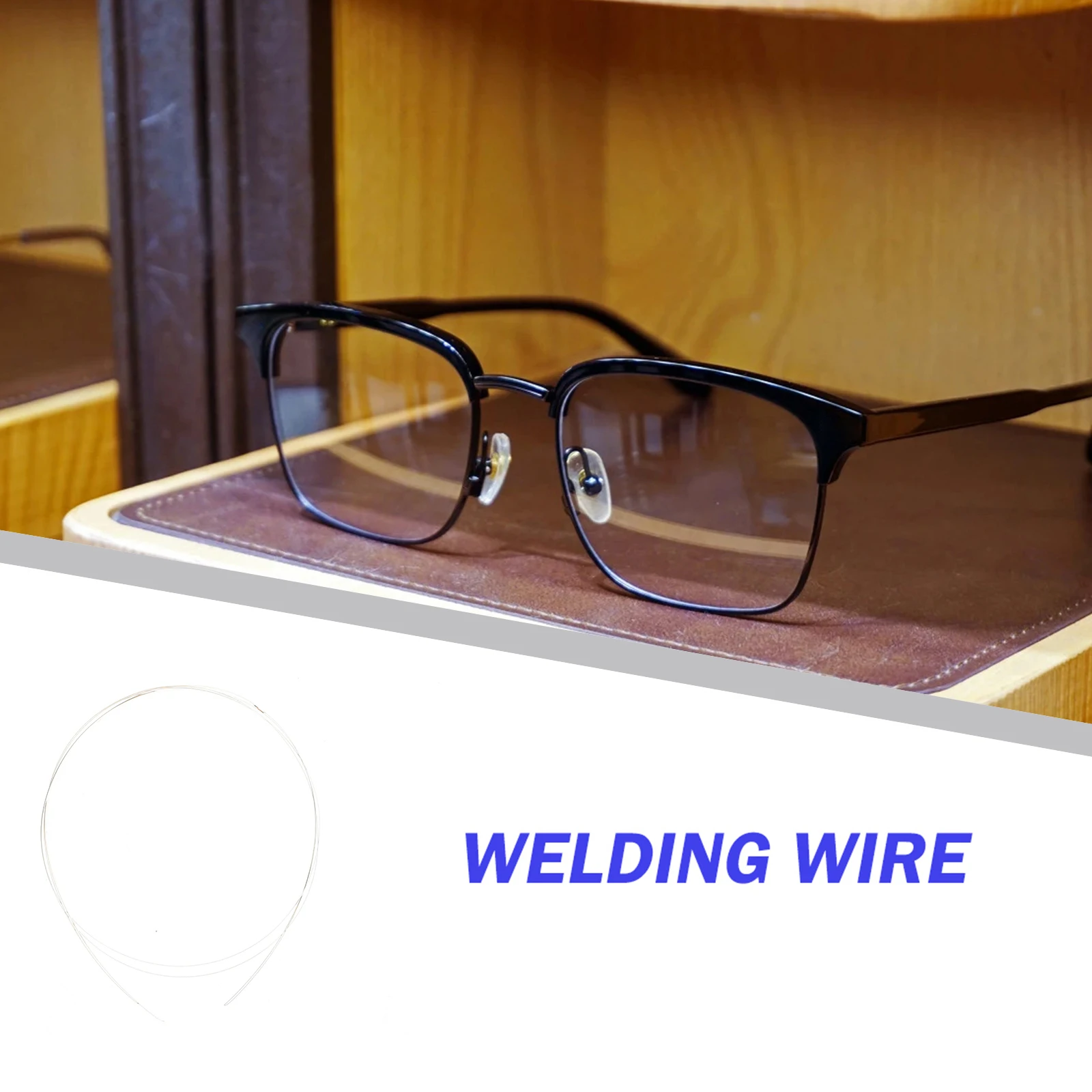 

2pcs Welding Wire For Glasses Frame Repair Pre-Cut Metal Rods Low Melting Point High Hardness Alloy Welding