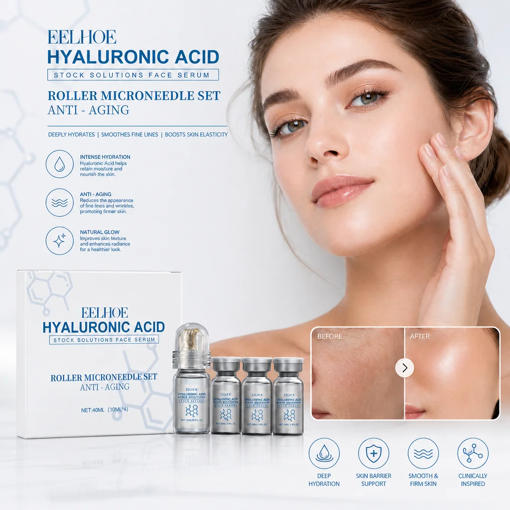 Hyaluronic Acid Facial Serum - Kit de sérum anti-âge pour le