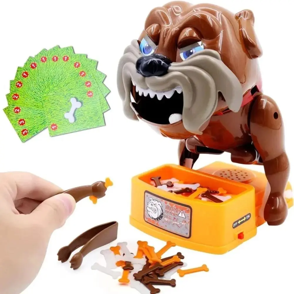Plastics Flake Out Bad Dog Games Multifunctional Simulation Dog Tabletop Game Craft Decor Electric Finger Bite Scary Game