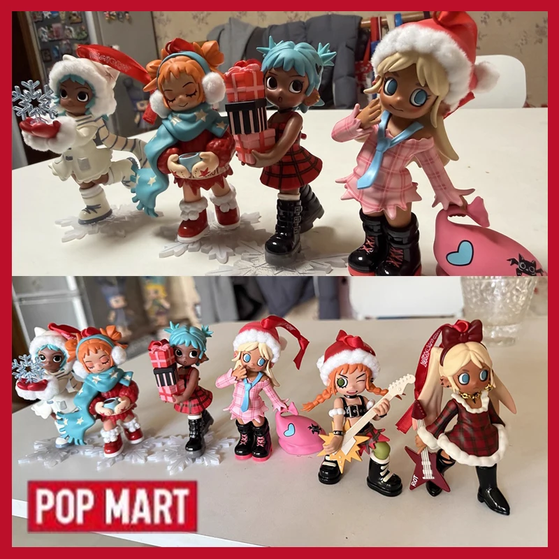 

Popmart натуральная Lil Peach Riot Little Peach Holiday Mixtape Series фигурка слепая коробка загадочная коробка крутая коллекционная модель рождественский подарок