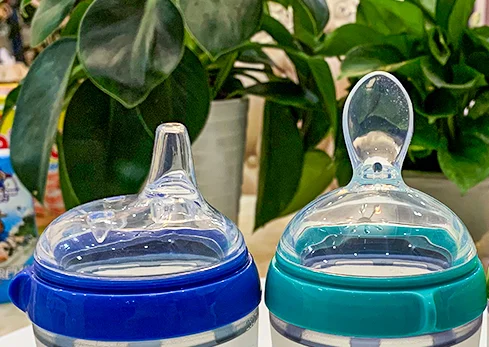 New design Drinking silicone Replacement teat baby Bottle PP Handles for comotomo bottles