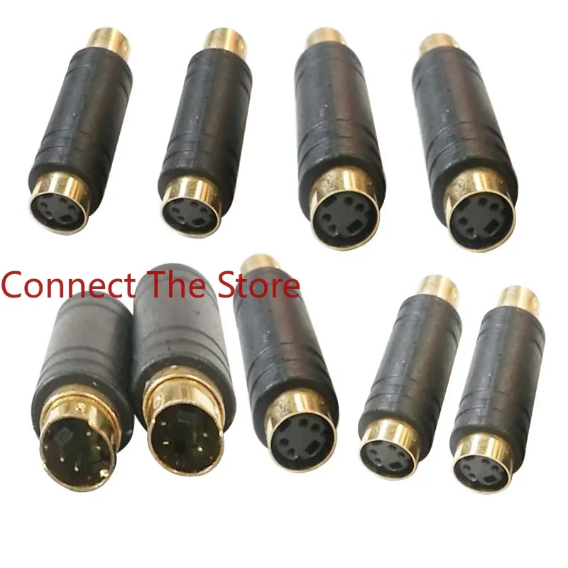 2PCS Mini  Terminal mall   Computer Plug 4-core   Gold-plated Male To Female   4p