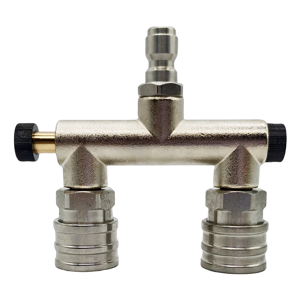 Punte per idropulitrice doppie Punte per ugelli per idropulitrice 2 in 1 Punta per ugello per idropulitrice a connessione rapida da 1/4 di pollice