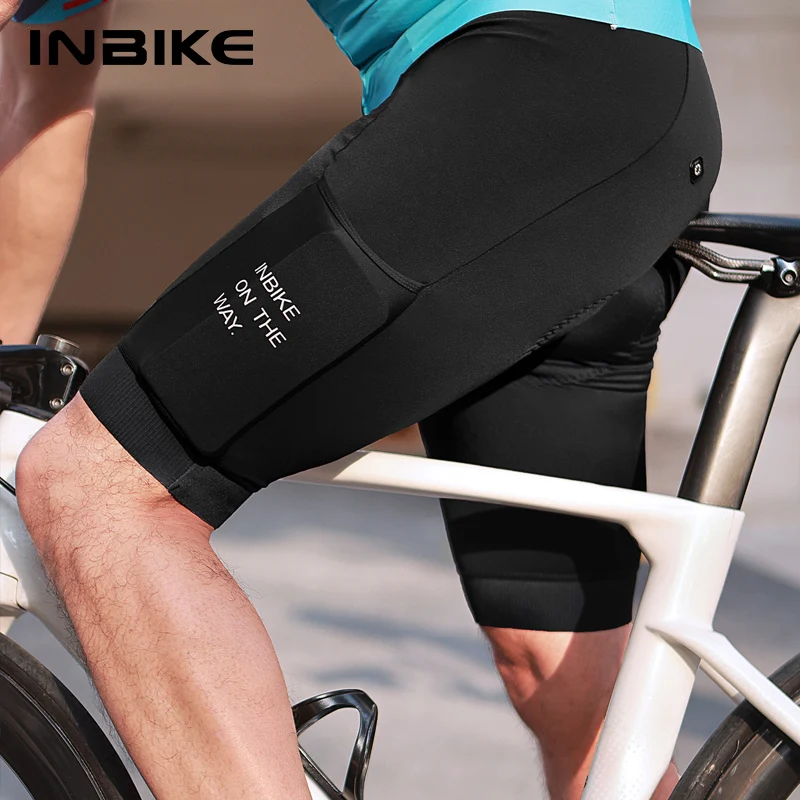 INBIKE 2024 Man Bicycle Shorts Padding Men's Cycling Shorts Clothing Bike Riding MTB Pants Biker Road Racing Shorts with Pockets