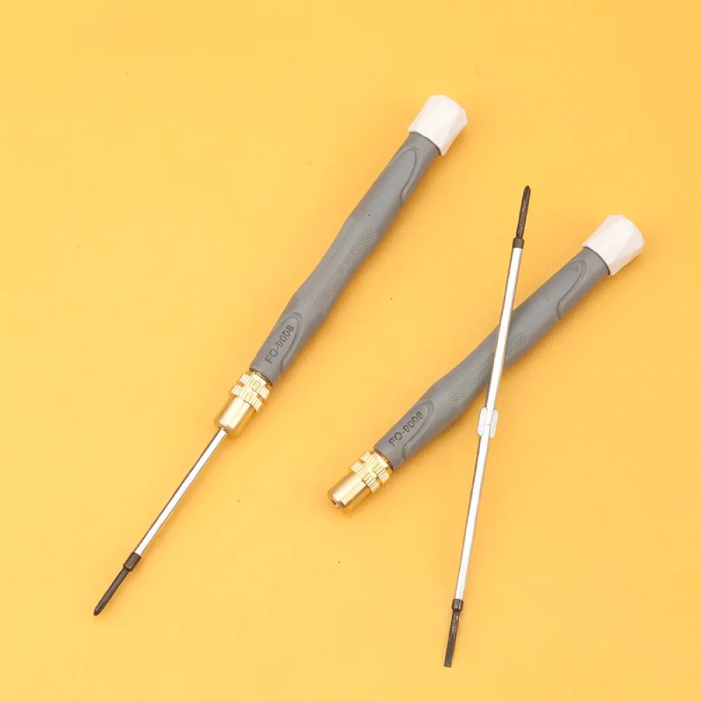For Fukuoka FO9008 Two Way Screwdriver Phillips Slotted 2mm Tip Precision Manual Tool Ergonomic Handle For Instrument