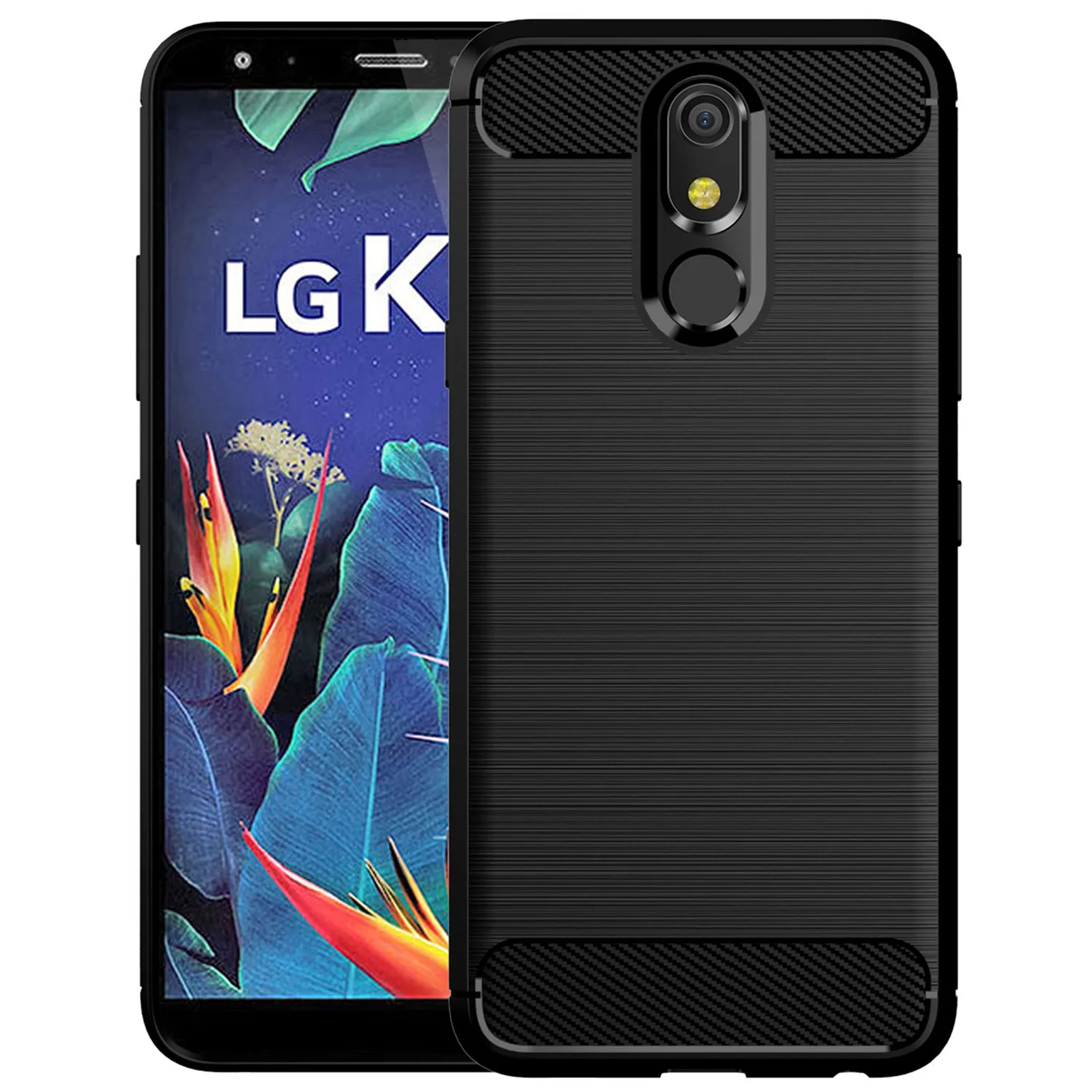 

For LG K12 Plus k10 k11+ Alpha 2018 K8X k8s Case Carbon fiber Cover for lg k12+ k10 power K12 Max Shockproof Case Coque Fundas