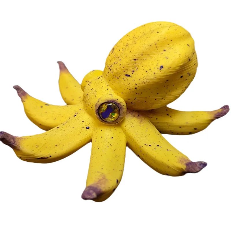 

Banana octopus creative home resin ornament, pastoral decoration