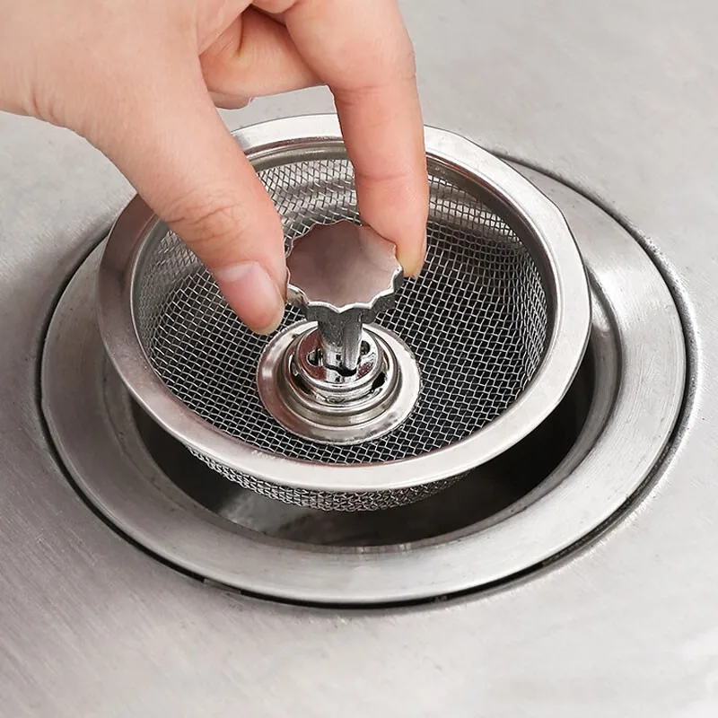 

Kitchen Sink Stainless Steel Filter Sewer Mesh Strainers Disposable Sink Filter Mesh Bags Bathroom Floor Drain Hair Waste Filter