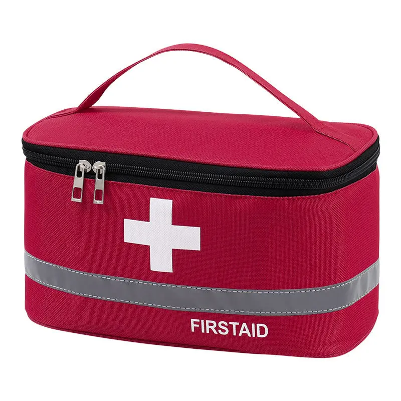 Kit de primeros auxilios portátil al aire libre, bolsa de almacenamiento de medicamentos, bolsa de rescate para el hogar, Kit médico de gran capacidad para niños, organizador de almacenamiento