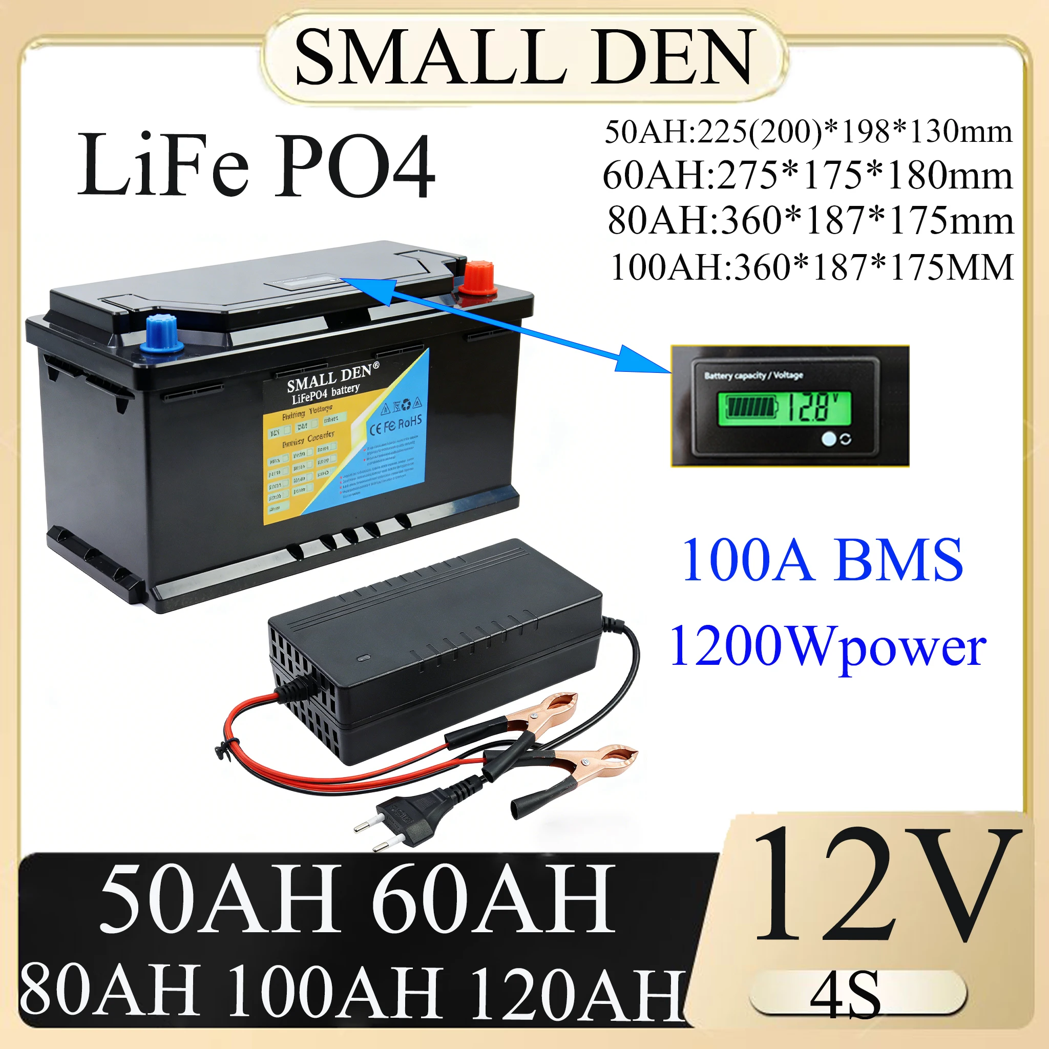 New 12V 50Ah 60Ah 8…