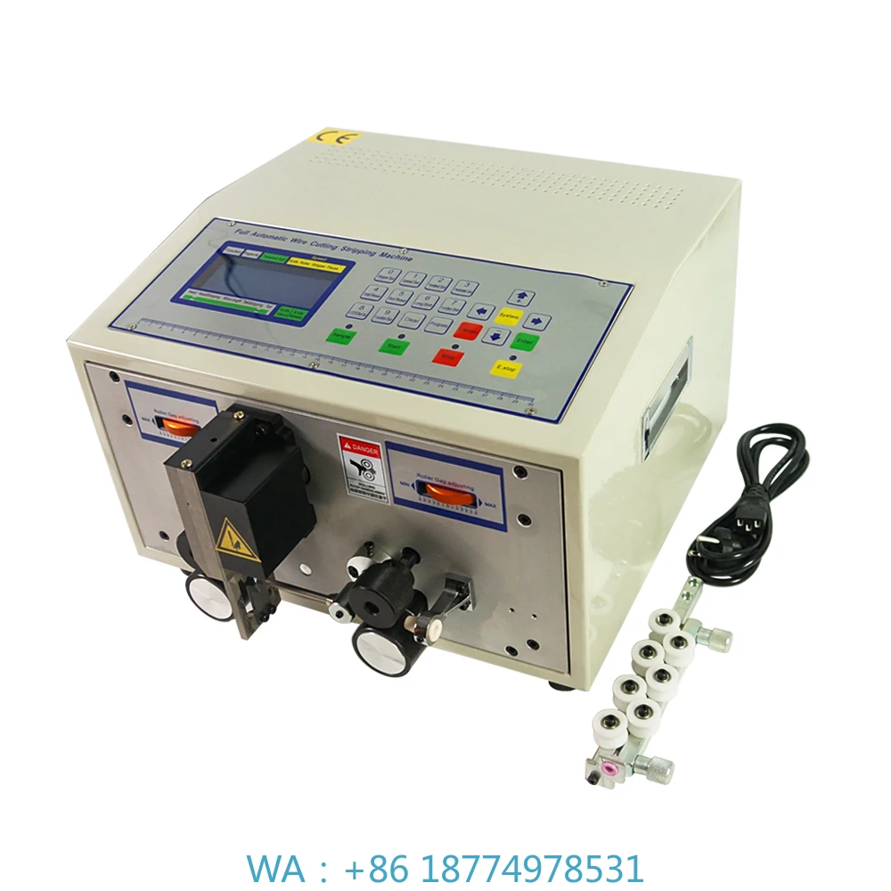 v  for Computer Strip Wire 0.1mm-2.5mm2 220V 1SWT508C Two-wheel Drives Wire Stripper Electric Peeling Stripping Cutting Machine