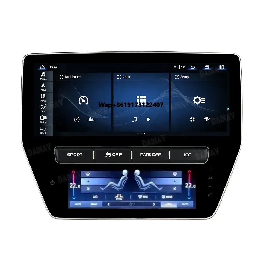 12.3Inch Car Radio for  GT/GC Gran Turismo 2007-2015 Android Dual Screen Auto Multimedia Player Head UNIT GPS Navigation