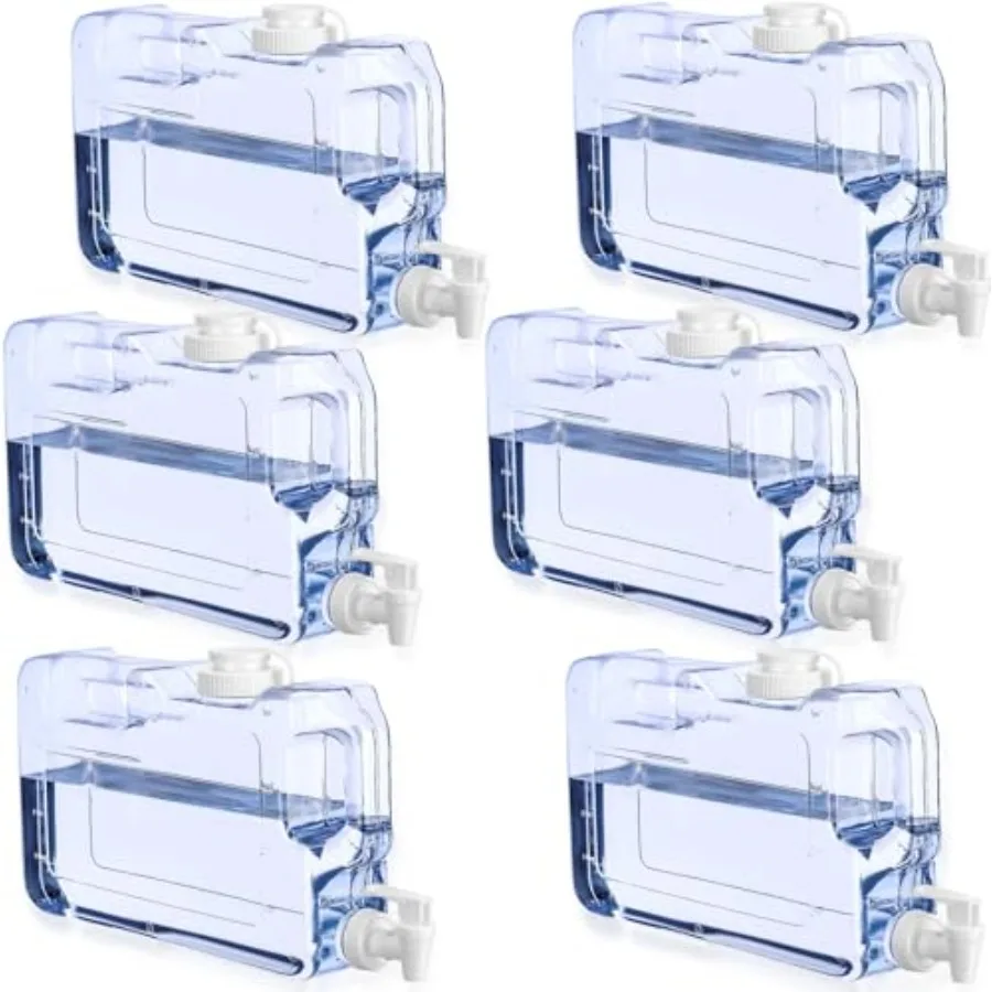 Pcs Drink Dispenser for Fridge Refrigerator Plastic Reusable Water Dispensers Bottle with Spigot Bpa Free for Party Outdoors Ho