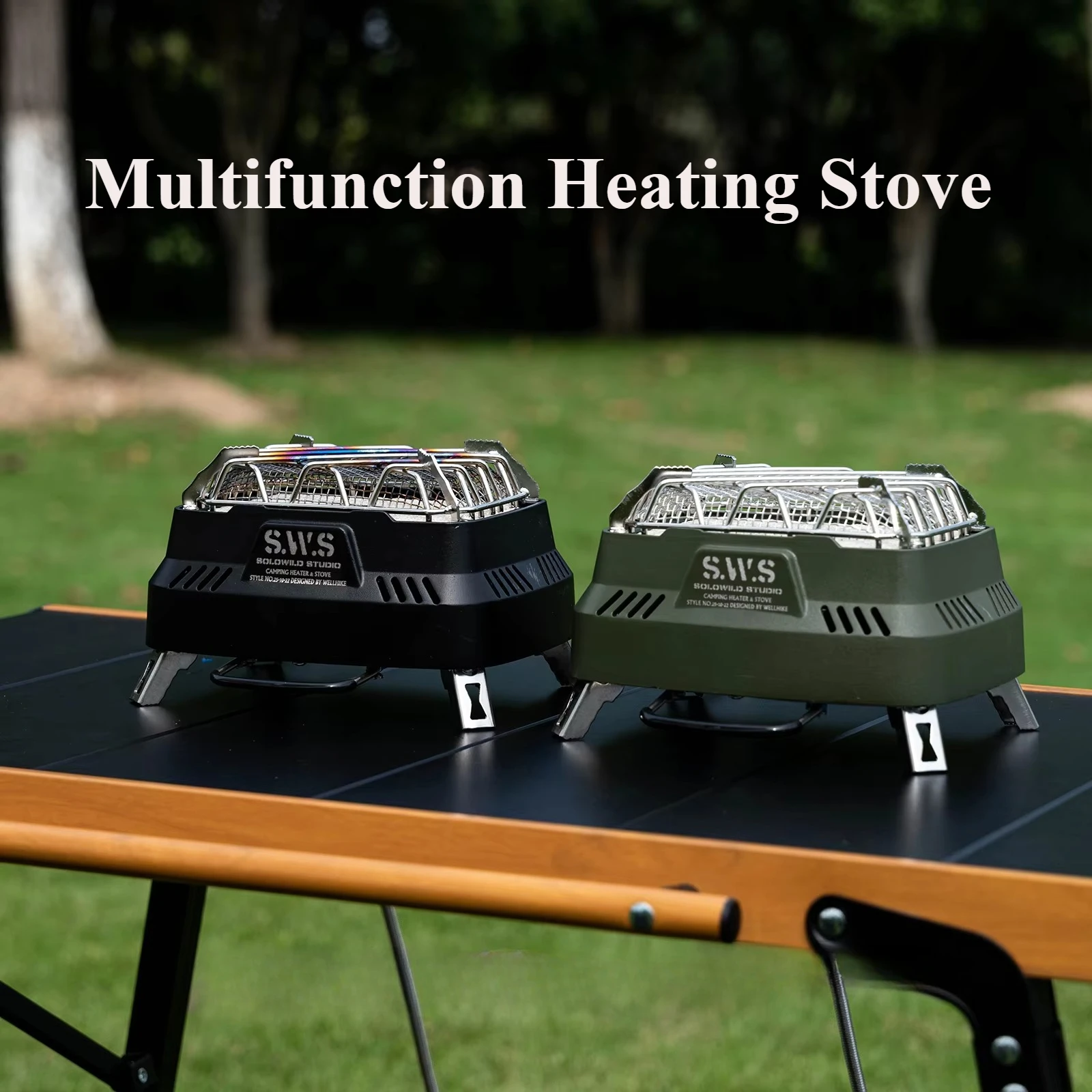 Mini Portable Dual-purpose Infrared Stove Head Multifunctional Outdoor Camping Heating Stove Wellhike for Winter Tent Warmer