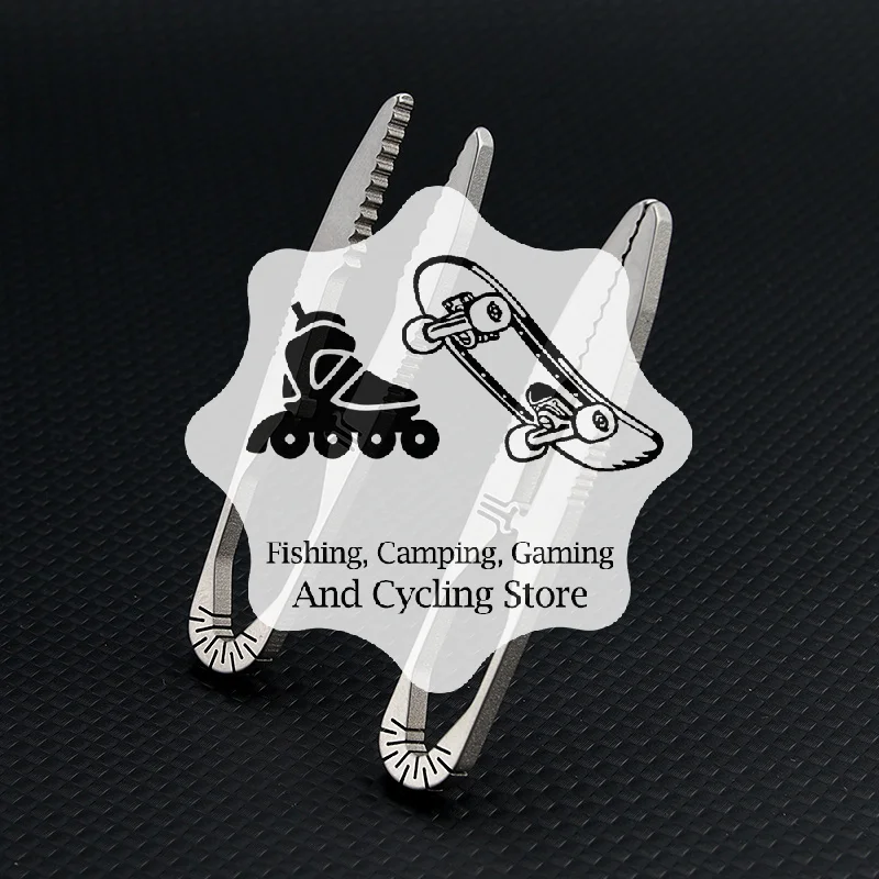 Titanium Alloy Tweezers Clip Mini Titanium Tweezers Small Titanium Alloy Clip Portable Tweezers Nipper EDC Outdoor Pocket Tool