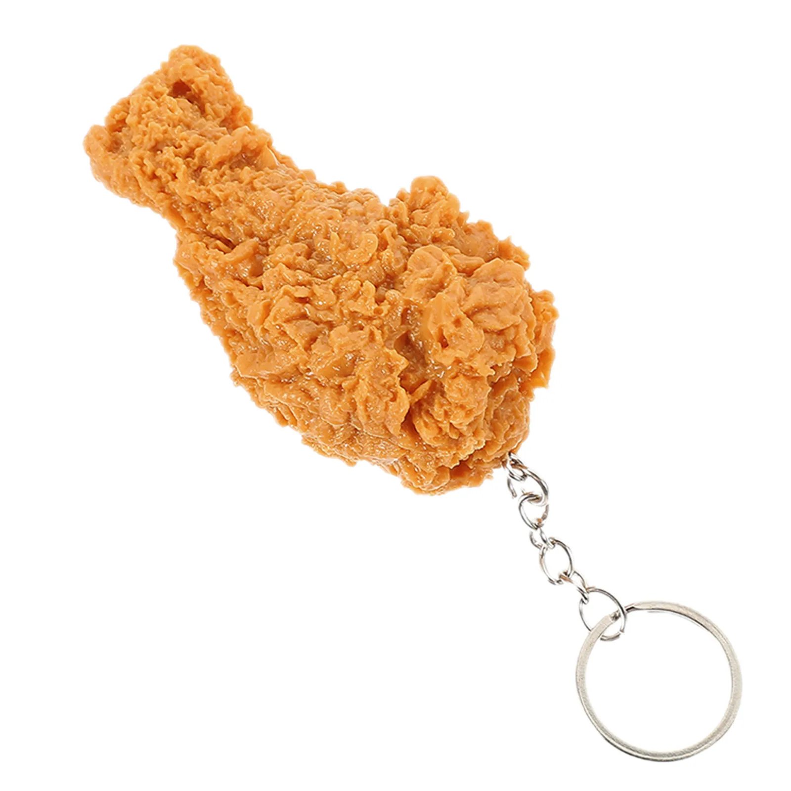 

Funny Fried Chicken Leg Keychain Lifelike Imitation Food Pendant Bag Backpack Car Hanging Decorative Key Holder Accessories