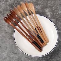 Wooden Spoons For Cooking Honey Server Tea Coffee Stirring Spoons Paint Color Honey Tea Scoops Long Handle  Coffee Accessories