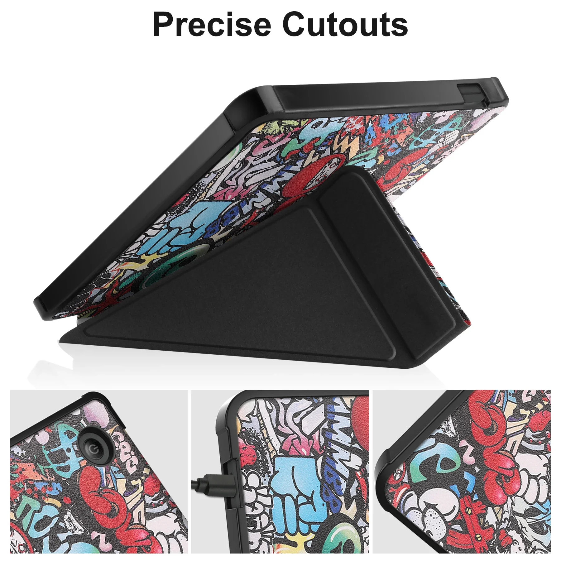 For Kobo Libra Colour 2024 7 inch Smart Magnetic PU Leather Case Shockproof Protective Shell Auto Sleep/Wake