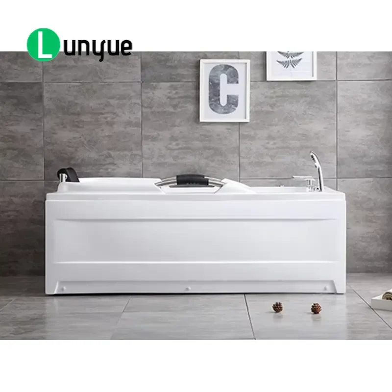 Modern Chinese Style Acrylic Whirlpool Bathtub for Bathroom Cheap Jetted Spa Tub Home Hotel Use Relaxing Massage Function