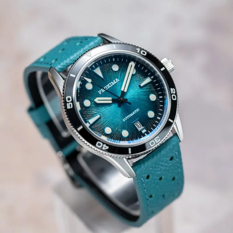 

Мужские автоматические часы PROXIMA, 39 мм, механические наручные часы, 10ATM, светящийся сапфировый керамический безель, Miyota 9015, градиентный циферблат Jianzhan