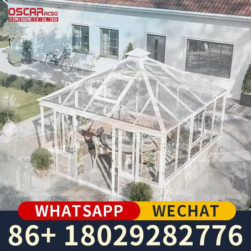 Customizable Modern Glass Sunroom Aluminium Steel Waterproof Sun Protection Houses Villas Resorts Sliding Window Design Free Sta