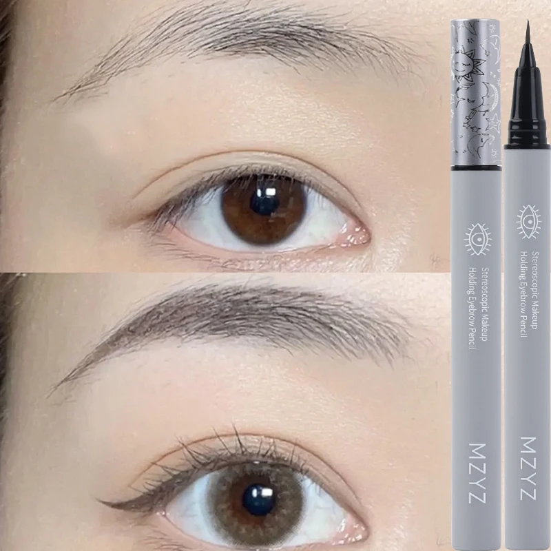 1PCS Ultra-fine Head Smooth Eyebrow Pencil Outline Shadow Lying Silkworm Eyeliner Waterproof Non-smudge Lasting Liquid Brow Pen