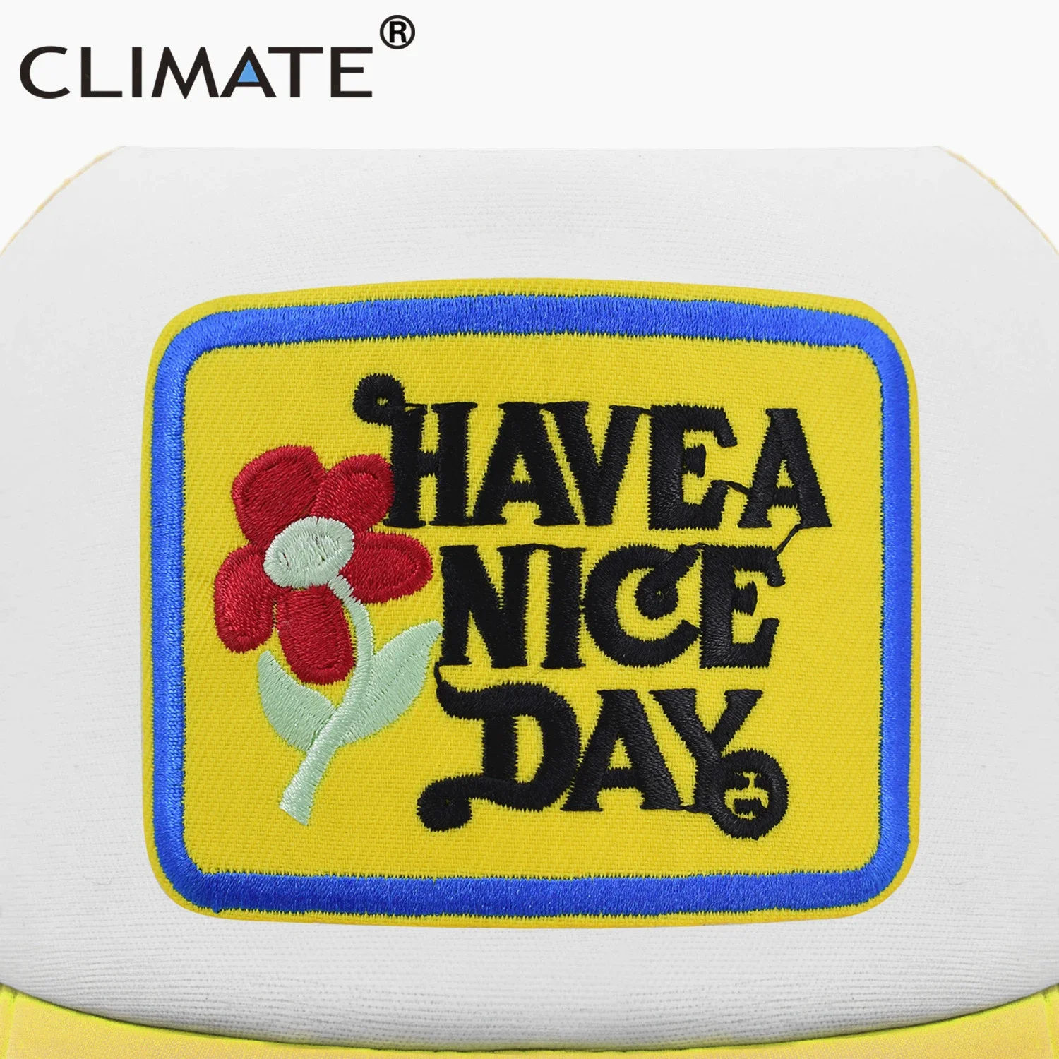 CLIMATE Have A New Day Mesh Cap Hat New Day Cool Trucker Cap Cool Summer Fashion Good Day Funny HipHop Hat Cap for Youth Men