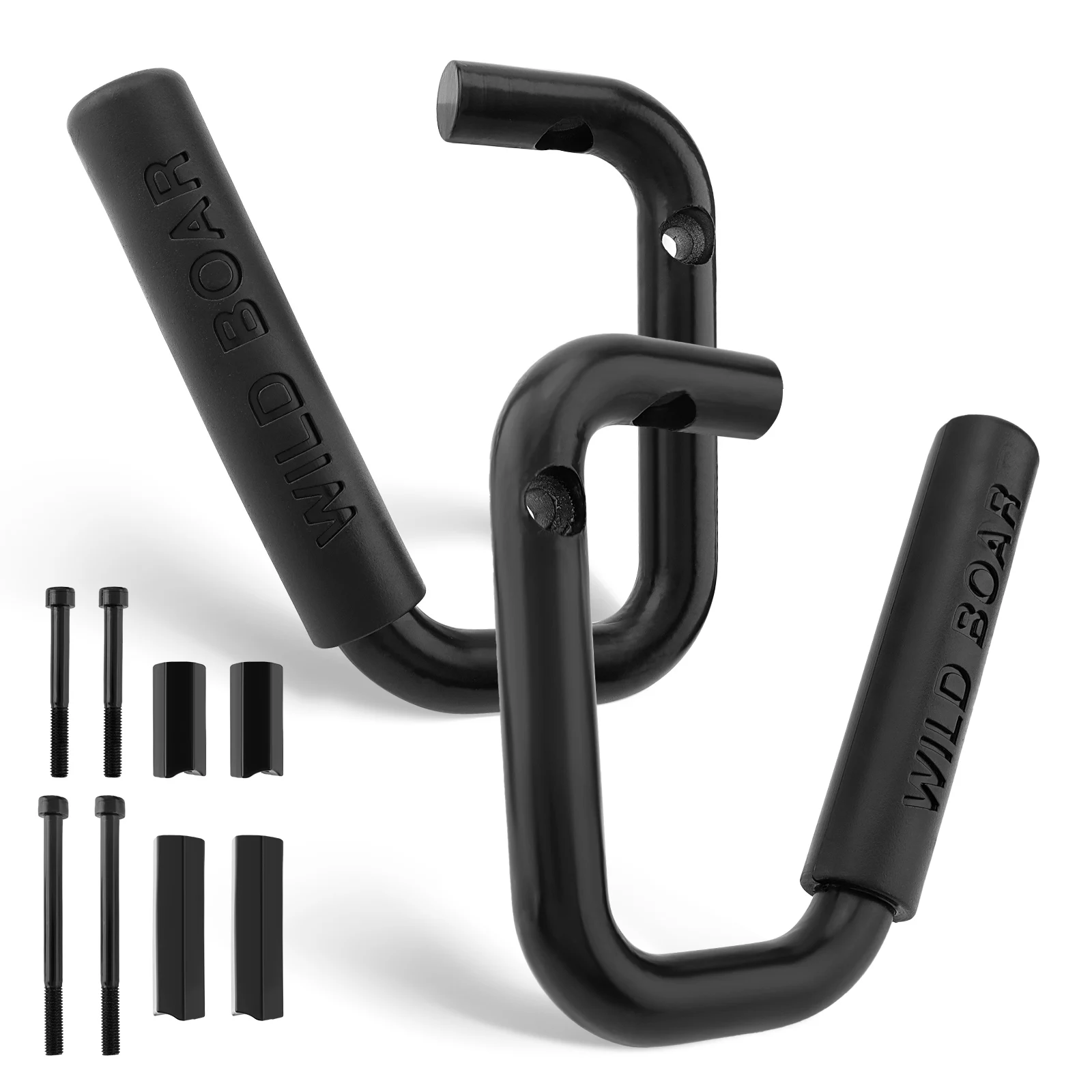 

Aluminum Alloy Front Grab Handle Kit Fit for Jeep Wrangler JK JKU 2007 - 2018,Black Grab Bar