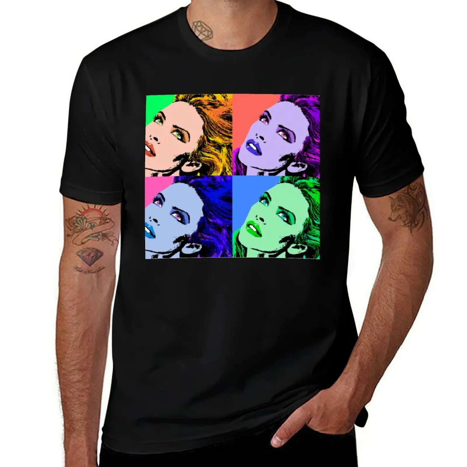 Kylie Minogue POP Collage T-Shirt Big Size Loose Fit Tee Shirt T-Shirt