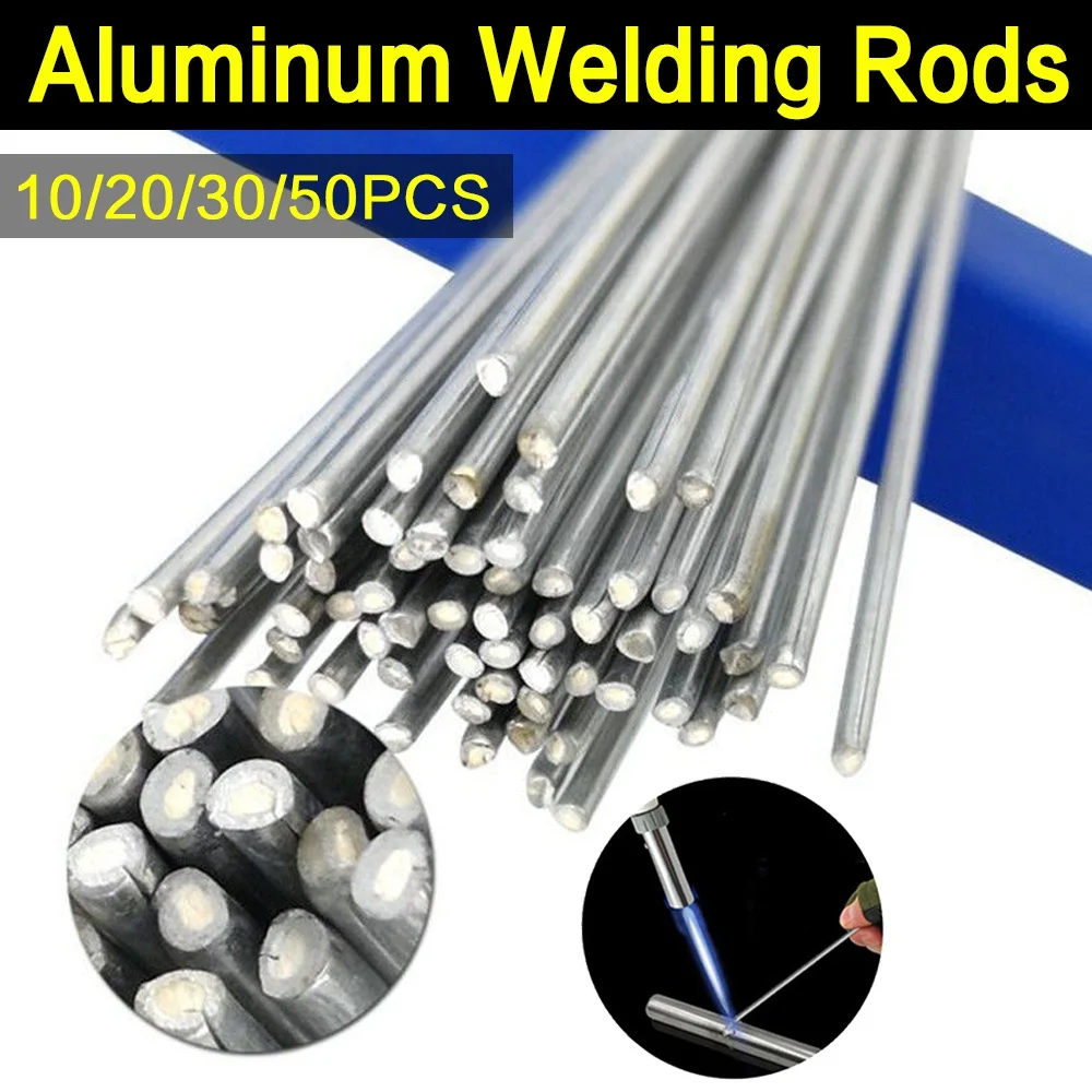 قضبان لحام ألومنيوم ذات درجة حرارة منخفضة 1.6/2/2.4 مم - سهلة الذوبان ولا حاجة إلى تدفق لإصلاح DIY، قضبان لحام الأسلاك المحفورة #2
