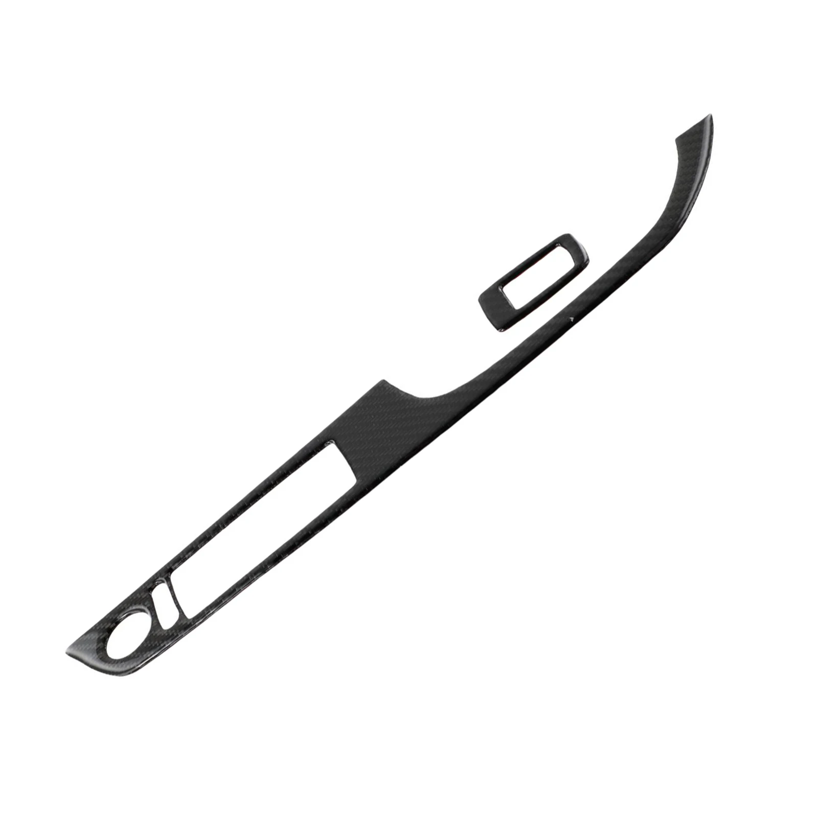 รถประตูหน้าต่างสวิทช์กรอบฝาครอบคาร์บอนไฟเบอร์ Molding สติกเกอร์ชุดสําหรับ BMW 3 Series E92 Coupe อุปกรณ์เสริม