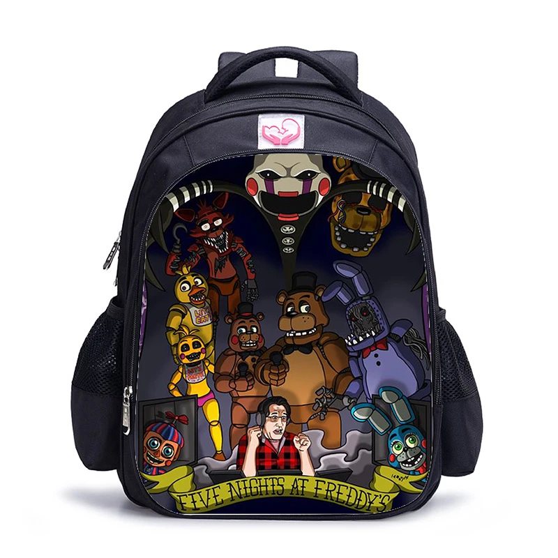 16 Inch FNAF Backpack For Teen BEAR Primary Backpack Boys Girls School Bags Backpacks Kids Cartoon Mochila Sac A Doc