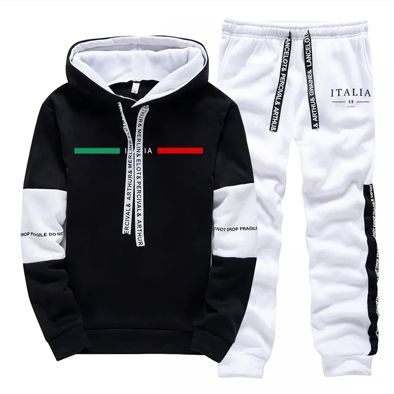 Fashion Mens Tracksuit Print Casual Sweatshirts Sportswear Outdoors Sports Jogging Mens Clothing Single Piece Hoodie Pants 2026 view 4