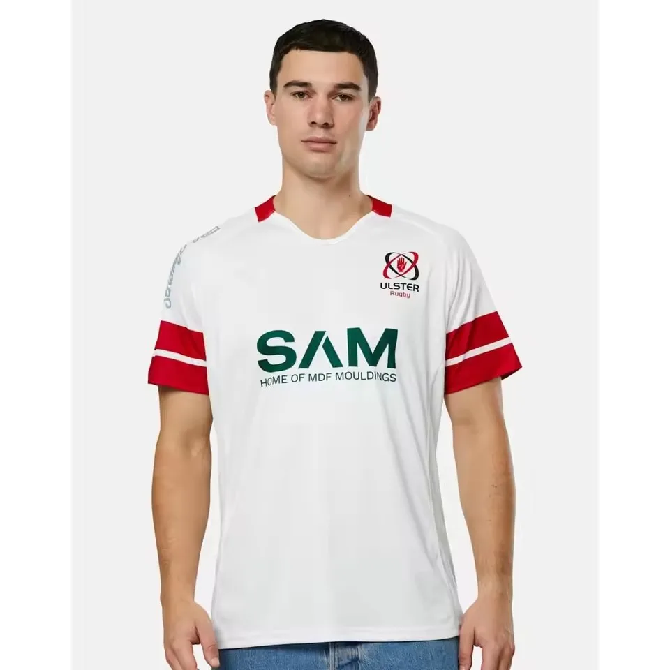 المبيعات الساخنة 2026 ULSTER الرجبي جيرسي الترفيه تي شيرت رياضي قميص الرجبي #4