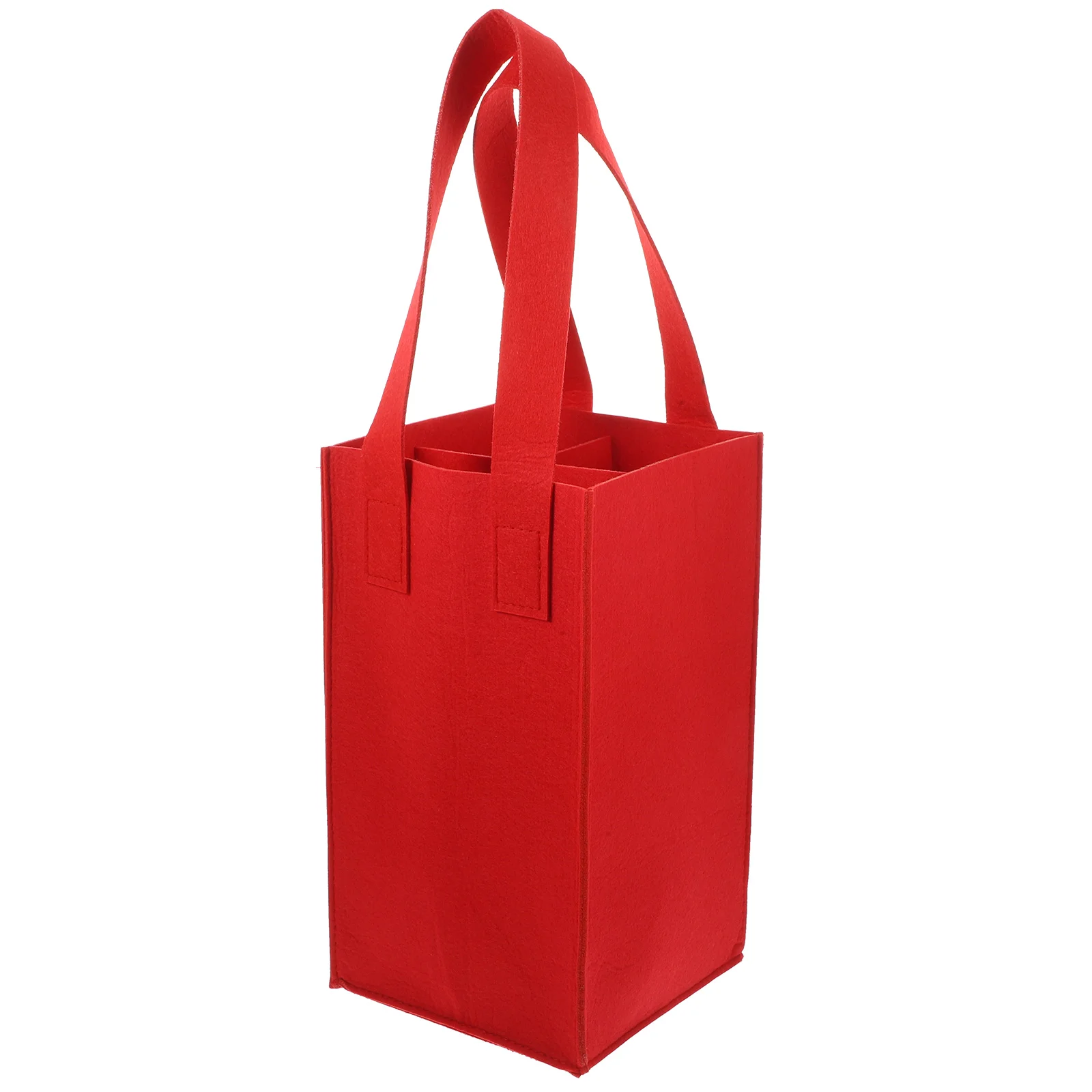 Tote Bag Carrier with Divider Gift Holder Felt Pouch Bottle Cardboard Storage